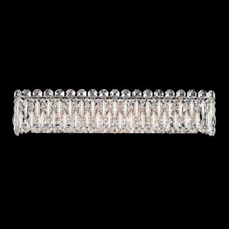Schonbek Sarella 6 Light 110V Wall Sconce in Antique Silver with Crystal Crysta RS8324N-48S